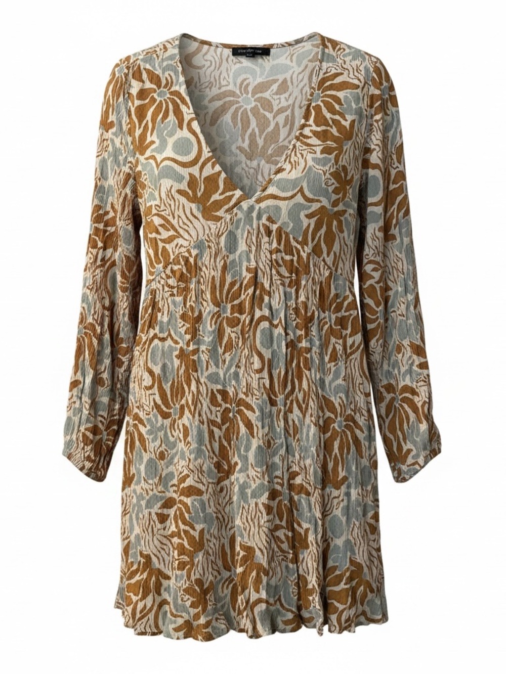 Salty Crew Beige and White Patterned Top
